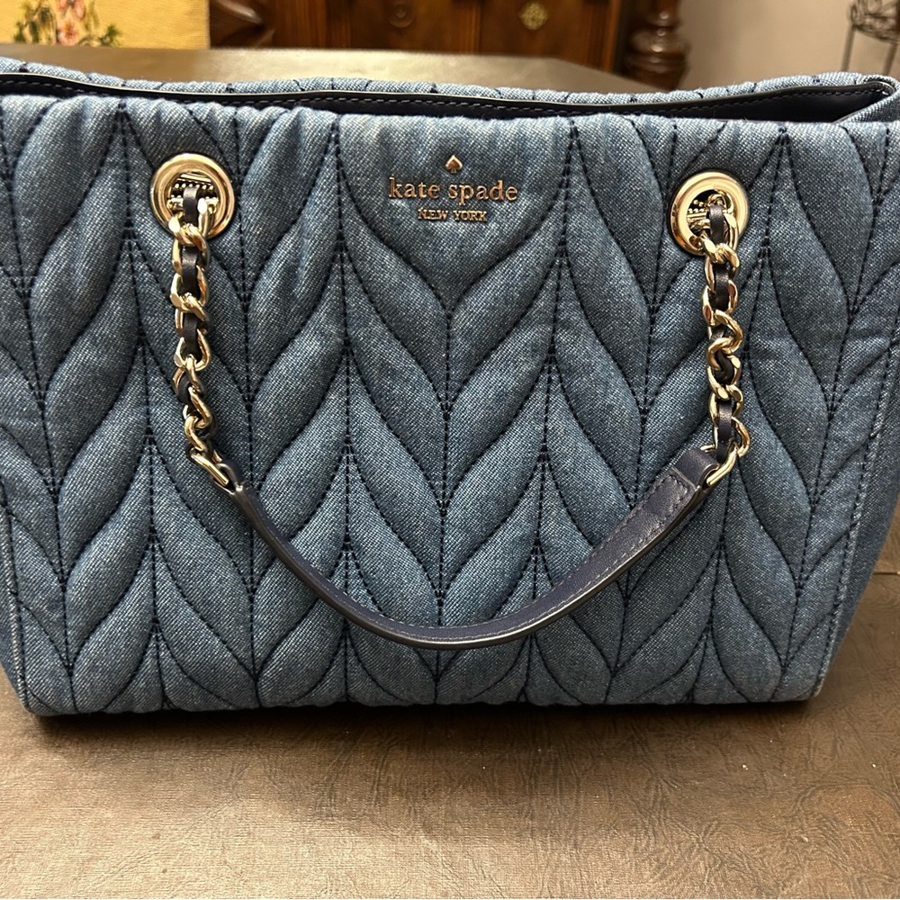 Kate Spade Denim Purse with removable shoulder strap